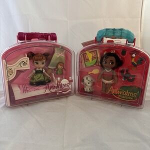 NEW Disney Moana Anna Animators' Collection Mini Doll Play Set 5 Inches Frozen